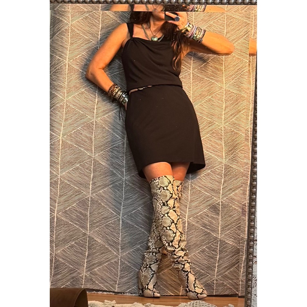 David Meister Black Sleeveless Dress Sz‎ 12